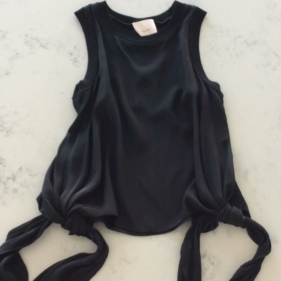 CINQ A SEPT SILK TIE TANK XS (NEW) - Picture 1 of 9